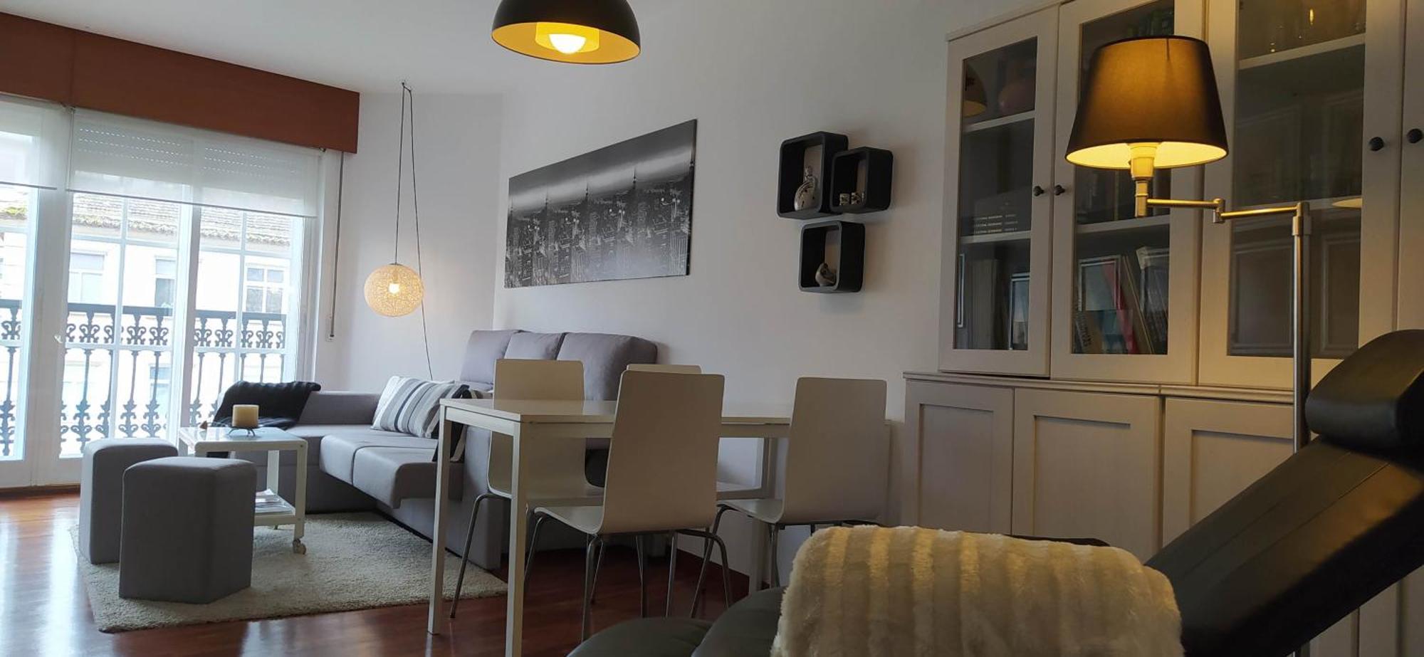 Moderno y luminoso 2 dormitorios con todas las comodidades en Pontevedra ciudad Exterior foto